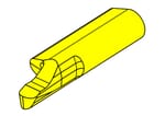 Schneidplatte Typ 105 zum Axialeinstechen Nutaußendurchmesser ab 8 mm Vollradius