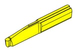Schneidplatte Typ A110 zum Axialeinstechen Nutaußen Durchmesser ab 20mm Vollradius